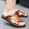 Outdoor Summer Heren lederen slippers klassieke zachte sandalen Roman Comfort Walking Shoes 230720 532 D SAA