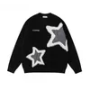 American Retro Star Floating Academy Style Couple Sweater Loose Top 240429