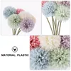 Decorative Flowers 6 PCS Home Decoration Rustic Hyacinth Wedding Plastic Fake Bridal Bouquet Bridesmaid