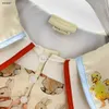 Top Girls Robes Animal Pattern Full Print Jirt Princess Robe Taille 100-150 cm Kids Designer Vêtements Baby Roule 24MA