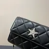 10A модная женщина сумки мини -высокая женская марка звезда мини -сумка кожаная сумка для текстурной сумки расширенная сумка сумочка сумочка сумки и дизайнер Qfia