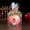 Cadeau transparent PVC Decoration Wrap Christmas Boîte et emballage Santa Claus Snowman Elk Rendeer Candy Apple Boxes ES