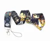 Jungen japanische Comic -Filmfilmspiele Keychain ID Kreditkartenabdeckung Pass Mobiltelefon Charme Hals Gurle Badge Holder Keyring Zubehör