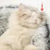 Lits de chats meubles longs et moelleux lits ronds rond de chat hiver