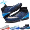 Chaussures de football hommes TF / FG Liste des bottes de football en plein air anti-disque bleu