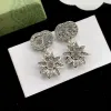 Silver Design Earring For Women Earring diamond Couple Retro Earrings Fashion Jewelry Supply