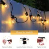 Sphoon 50ft Globe Patio Garland String Lights G40 7W Incandescent Bulb Connectable Hanging Kerstmis voor achtertuin Porch 240514