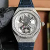 Diamond Mens Watch Automatic Mouvement Mouvement Mouvements