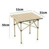 Designer campingtafel en stoel buiten vouwen vouwkrukje draagbare zelfrijdende reiscamping picknicktafel set multi -functionele tafels en stoelen