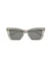 Brand classico retrò occhiali da sole da sole Nuovi Occchiali da Sole Modello del marchio 5657 Col Crystal 003 54 Protezione solare quotidiana alla moda