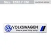 Naklejki samochodowe metalowa odznaka nadwozia Auto dekoracja naklejka do Volkswagen r line Golf Polo Passat Jetta Tiguan Touareg CC Akcesoria T240513