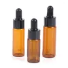 Storage Bottles 5ml 20 Ml Amber Glass Dropper Bottle Light Proof Empty Can Be Refilled With Essential Oils Cosmetics And Fluid Containers