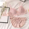 Bras Sets Cheap New Lace Embroidered Bra Set Womens Push Up Underwear Set Bra and Underwear Set Plus Size 70 75 80 85 90 ABC Cup Top Womens XW