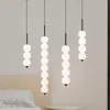 Lampade a sospensione in vetro nordico LED Zucca del vento in rame 3-8 Testa Comodino Appeso Decorazione Studio Camera da letto Soggiorno Accessori per la casa