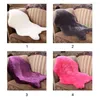 Carpets Soft Artificial Sheepskin Chair Cover Warm Hairy Carpet Seat Pad Plain Skin Fur Fluffy Area Rugs Washable Bedroom Faux Mat