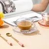 Cups Saucers Japanese Style Champagne Glass Bird's Nest Bowl Syrup White Soup Ice Cream Salad Dessert Coffee Cup Set