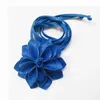 Cintos imitação de couro de couro floral coista grande borla de flores boêmio tira de gravata