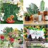 Andere evenementenfeestjes benodigdheden 72 pc's kunstmatige palm tropische bladeren jungle decoraties voor strand babydouche bruiloft verjaardag drop d dhpsa