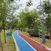 Decoratieve beeldjes Garden Decoratie Spiral Wind Spinner Metal Yard Ornament Roterende bel reflecterende binnenstaart binnenshuis