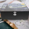 Boîte de rangement enveloppe cadeau avec serrure décor vintage Petites boîtes couvercles de pomme de terre à pomme de terre couvercle bac de mariage