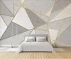 Sfondi Bacal Custom Custom Great 3D Wallpaper Murale Minimalista Nordic Personalità Abstract Gold Gold Gold Sfondo Sfondo Wall Huda