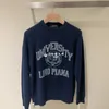 Mannen Sweaters Winter Loro College geborduurde Cashmere Piana -trui
