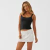 Nouvelle fille épicée sexy BM Camisole Small Tank avec fil externe en tricot polyvalent en bas de nombril exposé F51418