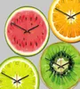 Créative Fruit Wall Clock Lime Kitchen Modern Cuisine citron horloge de la maison DÉCOR DÉCOR