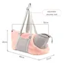 Cat Carriers Winter Pet Carrying Bag Coral Fleece Foldable And Breathable Handbag For Dog Outing Portable Shoulder Carrier Supply
