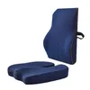 Cushion/Decorative Pillow Seat Cushion Orthopedic Memory Foam Office Chair Support Waist Back Car Hip Mas Pad Sets Drop Delivery Hom Dhviw