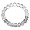 Bracles Natural blanc Clear Quartz Gems Stone Round Rounds Perles à main