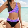 Women's Swimwear 2024 Summer High Waisted Bikinis Two Pieces Set Mixed Colors Sexy Push Up Plus Size Swimsuit Beachwear Bathing Suits