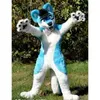 Halloween Blue White Husky Dog Fox Mascot Costumes Christmas Party Dress Cartoon Character Carnival Advertising Birthday Party Costume