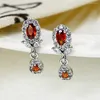 Серьги для стадаров 1pc изысканный драгоценный камень великолепный белый k цветная медная свинца женственная вечеринка Favors