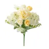 Fleurs décoratives 1pc Silk Artificial Flower Carnation Rose Christmas Wedding Bridal Bouquet Wreath Home Garden Arch Decoration DIY CADE