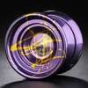 Yoyo Magicyoyo K8 Butterfly Metal Alloy Aluminium Yoyo Professional med 8-boll U-formade lager Lång sömn avancerad Yoyo Classic Toy