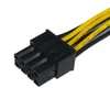 18cm 8Pin To Dual 4Pin Video Card Power Cord Y Shape 8 Pin PCI Express To Dual 4 Pin Molex Graphics Card Power Cable Adapters