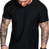 Men's Hoodies Spring/Summer Leisure Fashion Solid Color T-shirt Sports Short Sleeved Summer