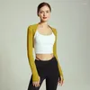 Aktiva skjortor dans med samma stil balett sjal sportblus cardigan fitness jacka kort elegant liten klippt kvinnlig deportivos mujer gym