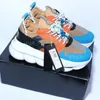 2024 Designer Italy Casual Running Shoes Top Quality Chain Reaction Wild Jewels Chain Link Trainer Casual Shoes Sneakers 36-45 M7