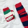 Men's Socks 23SS Designer Trendy Socks Childrens Mid Cap Pure Cotton Spring/Summer Stripes Cute Smiling Face Calf Socks ins