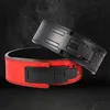 Sollevamento pesi Cintura di pelle Powerlifting Cintura della palestra Supporto posteriore per il sollevatore di sollevamento pesi Squat PowerSlifting Lever Belt 240507