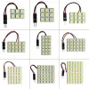 T10 Festoon 6/12/15/24/36/48 SMD 5050 Panneau automatique LED clair