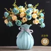 Bouteilles en céramique vase créatif mode salon table à manger armoire à manger tv arrangement de fleurs sèches ornements ampolle vetro pots