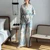 Luxury Two Piece Daily Clothing Women Casual Shirt and Wide Ben Pants Set Women Summer Fashion Outfit