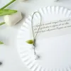 Exquise Lily of the Valley Mobile Phone Lanyard Women Key Chain Hanger Jade Pendant Small Mobile Chain Telecommunications