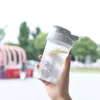300ml plastic shaker water bottles children portable outdoor sports milk shake cups with lid multicolors clear tumbler pink blue green purple colors 2 85bz