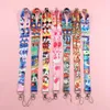 Anime Kids Lanyard для шейного ремня для ремня для шейки Lanyard Card держатель значков держатель цепи держатель цепочка подвеска для подвесных кевочных аксессуаров