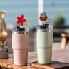 Other Home Decor Summer Seaside St Er For Cups Dust-Proof Caps 40 Oz Water Bottles Reusable Cute Sile Tips Lids Protectors 8Mm Cap Cup Otbod