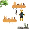 Crochets Entrée Way Murd Motted Key Holder Cartoon Kids Room Home Décorez avec 5 Hangle Mount Hat Sac Couchette de manteau